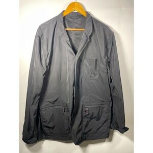 Shanghai Tang Mens Black Lightweight Blazer Jacket‎ US 46 Buttons